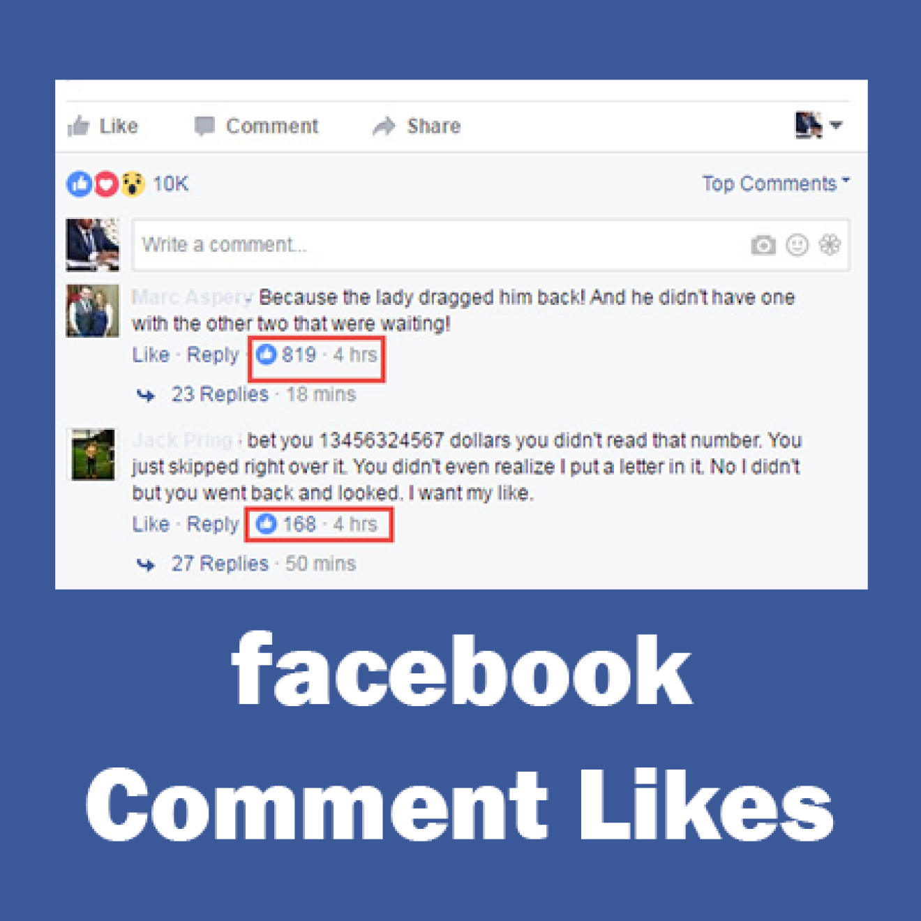 200 Facebook Comment Likes kaufen