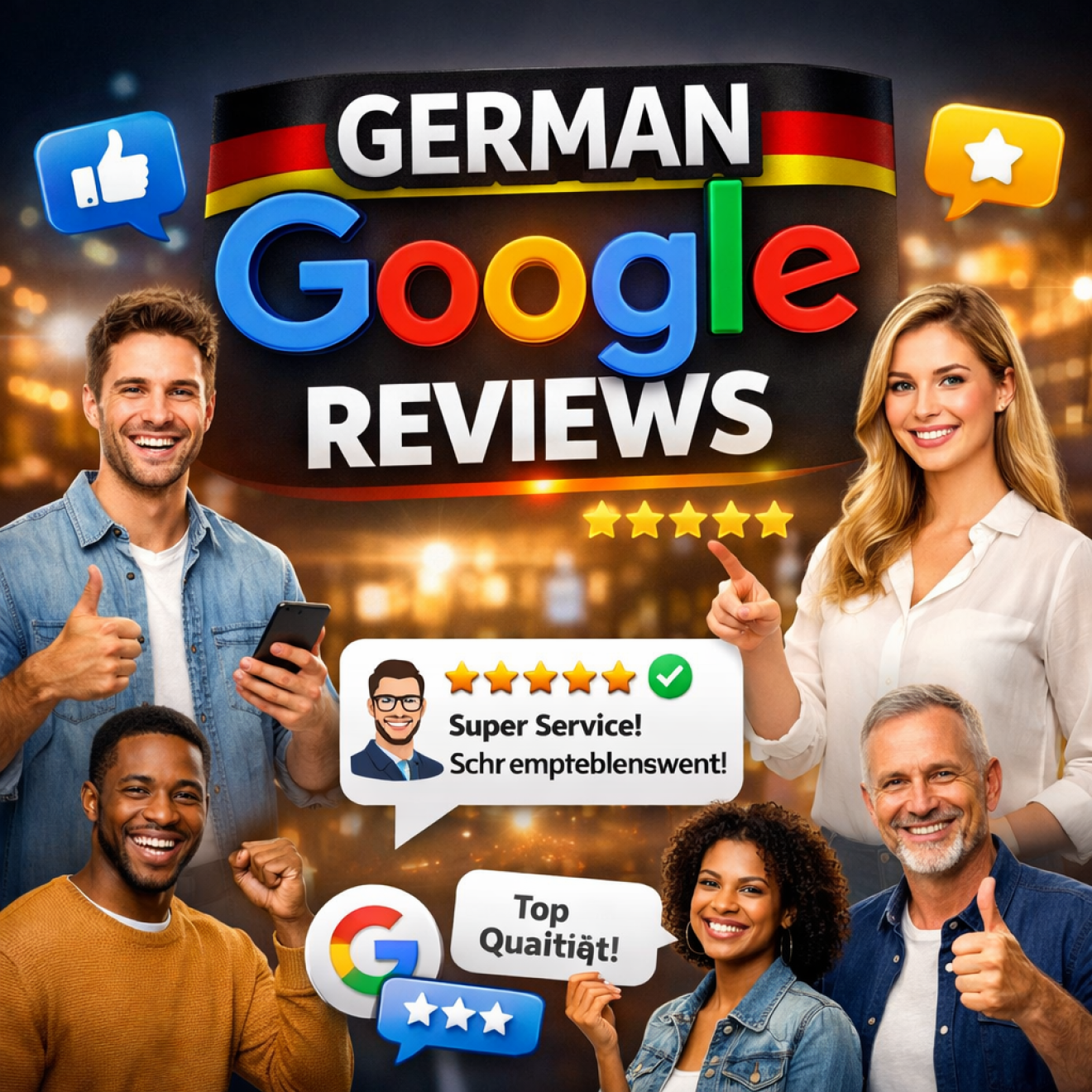 Buy 20 German Google Reviews