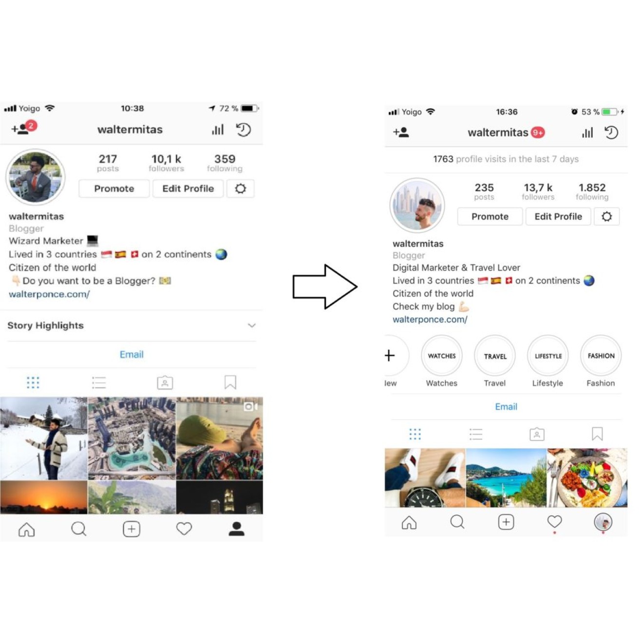 750 Instagram Profile Visits / Profilbesuche für Dich