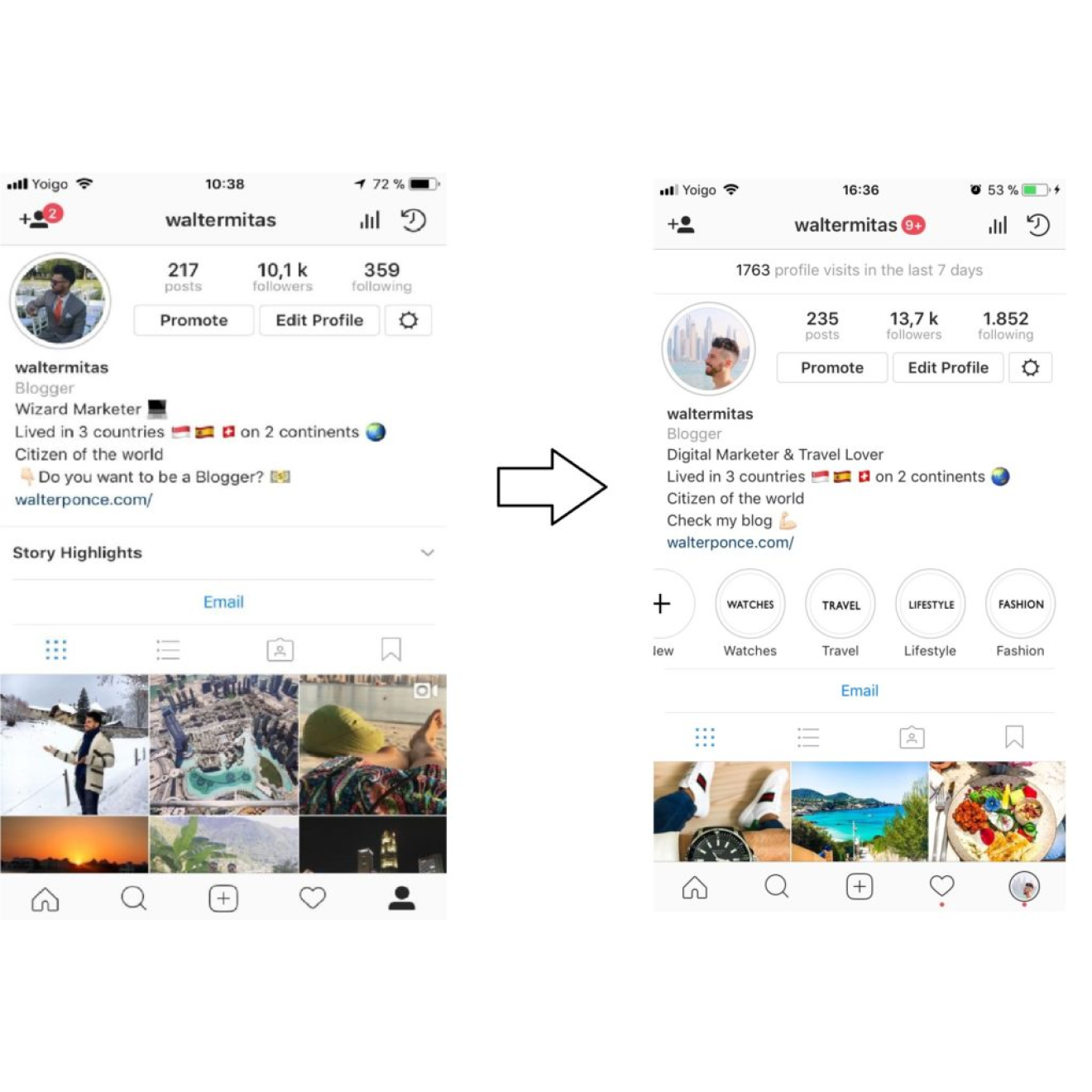 Buy 500 Instagram Profile Visits for you