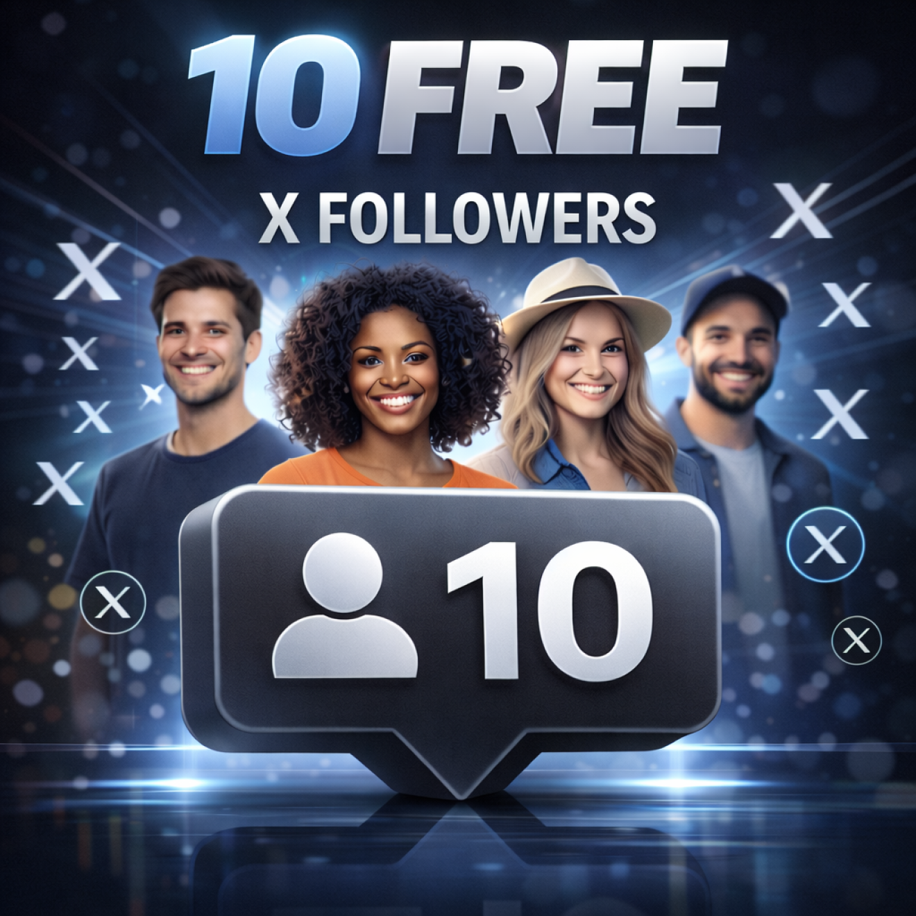 10 Twitter Followers gratis