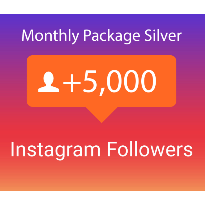 5000 Instagram Followers Monatspaket Silber (30 Tage) kaufen