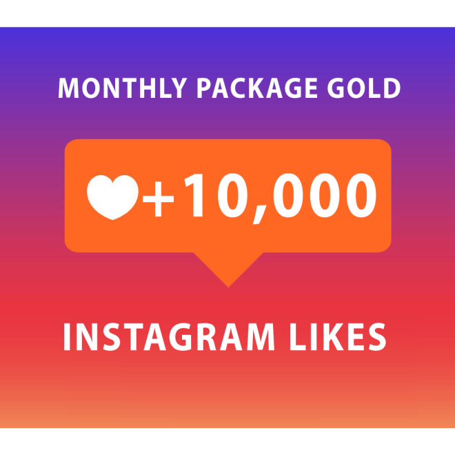 10000 Instagram Likes Monatspaket Gold (30 Tage) kaufen