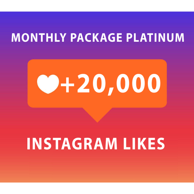 20000 Instagram Likes Monatspaket Platinum (30 Tage) kaufen