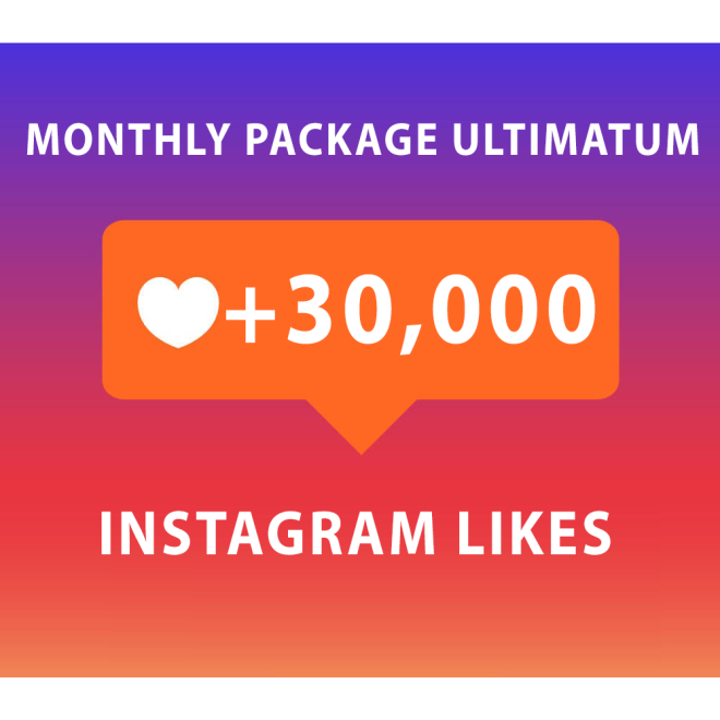 30000 Instagram Likes Monatspaket Ultimatum (30 Tage) kaufen