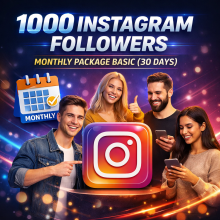 1000 Instagram Abonnenten Monatspaket Basis (30 Tage)
