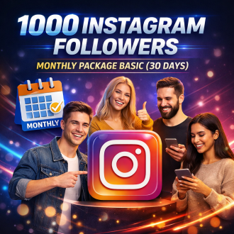 1000 Instagram Abonnenten Monatspaket Basis (30 Tage)