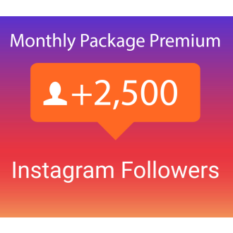 2500 Instagram Abonnenten Monatspaket Premium (30 Tage)