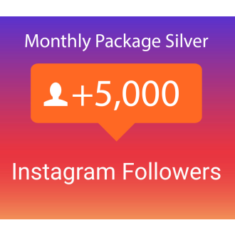 5000 Instagram Followers Monthly Package Silver (30 days)