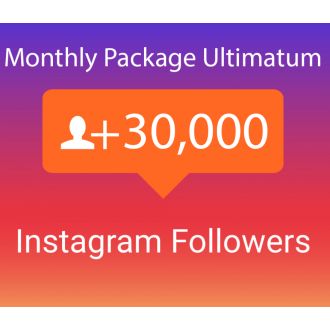 30000 Instagram Followers Monthly Package Ultimatum (30 days)