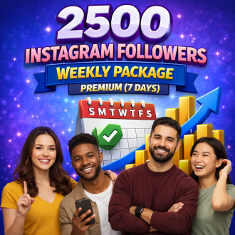 Buy 2500 Instagram Followers Weekly Package Premium (7 days)