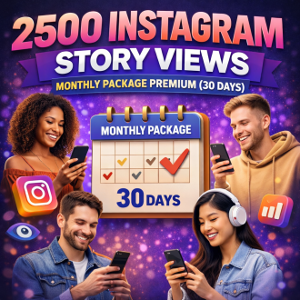 2500 Instagram Story Aufrufe Monatspaket Premium (30 Tage)