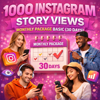 1000 Instagram Story Aufrufe Monatspaket Basis (30 Tage)