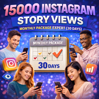 15000 Instagram Story Aufrufe Monatspaket Expert (30 Tage)