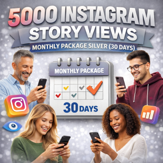 5000 Instagram Story Aufrufe Monatspaket Silber (30 Tage)